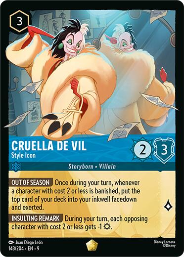 Cruella De Vil - Style Icon (143/204) [Fabled] | Eastridge Sports Cards & Games