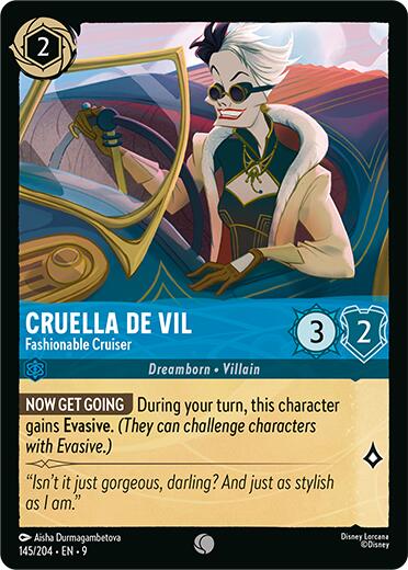 Cruella De Vil - Fashionable Cruiser (145/204) [Fabled] | Eastridge Sports Cards & Games