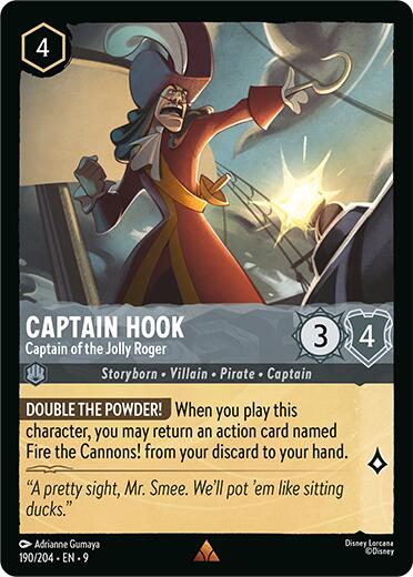Captain Hook - Captain of the Jolly Roger (190/204) [Fabled] | Eastridge Sports Cards & Games
