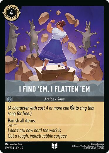 I Find 'Em, I Flatten 'Em (199/204) [Fabled] | Eastridge Sports Cards & Games