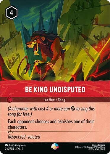 Be King Undisputed (Epic) (216/204) [Fabled] | Eastridge Sports Cards & Games