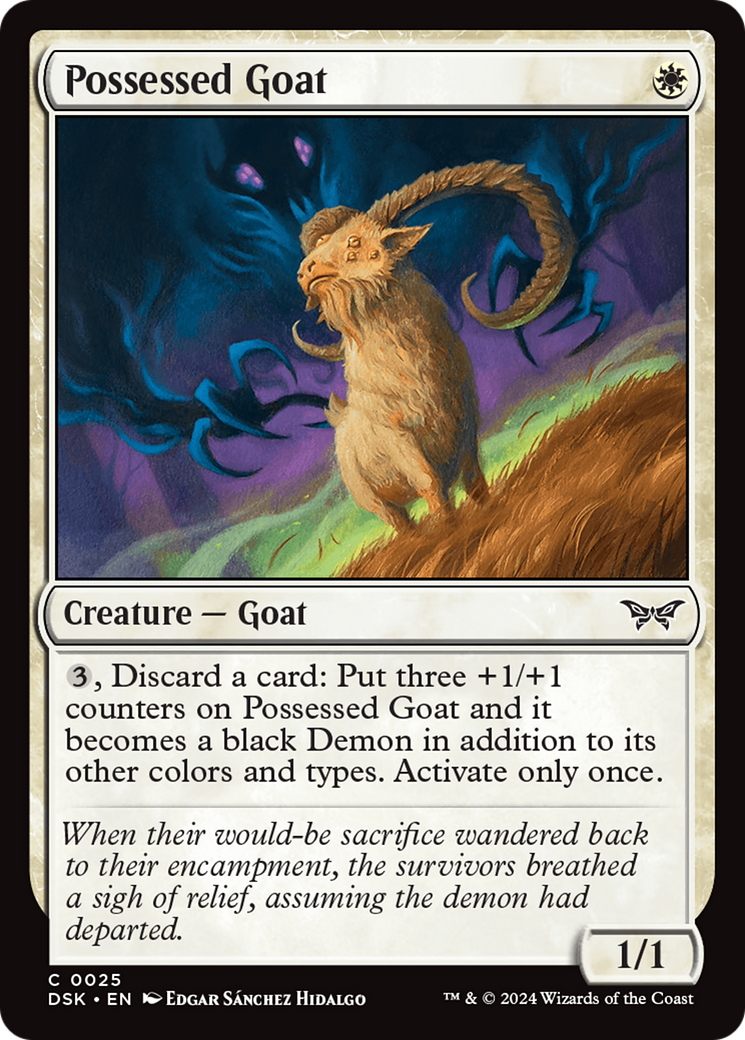 Possessed Goat [Duskmourn: House of Horror] | Eastridge Sports Cards & Games