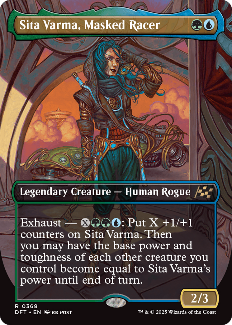 Sita Varma, Masked Racer (Borderless) [Aetherdrift] | Eastridge Sports Cards & Games