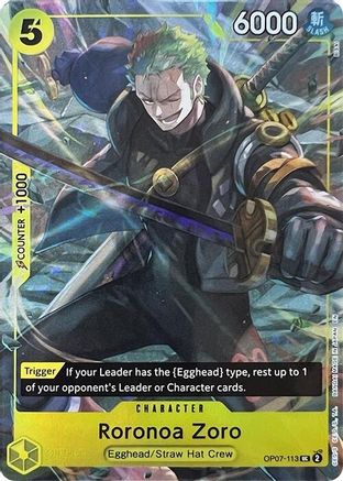 Roronoa Zoro (Illustration Box Vol.3) (OP07-113) - One Piece Promotion Cards Foil