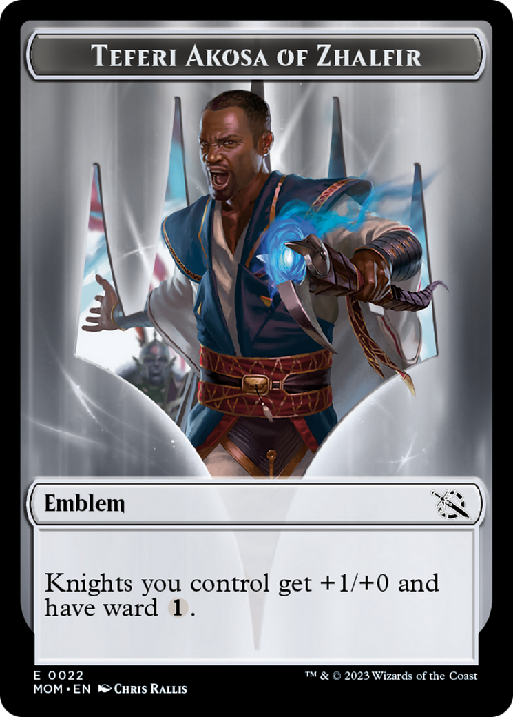 Elemental (2) // Teferi Akosa of Zhalfir Emblem Double-Sided Token [March of the Machine Tokens] | Eastridge Sports Cards & Games