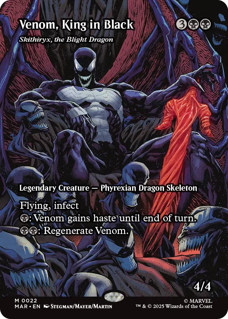 Venom, King in Black - Skithiryx, the Blight Dragon (Borderless) [Marvel's Spider-Man: Eternal-Legal] | Eastridge Sports Cards & Games