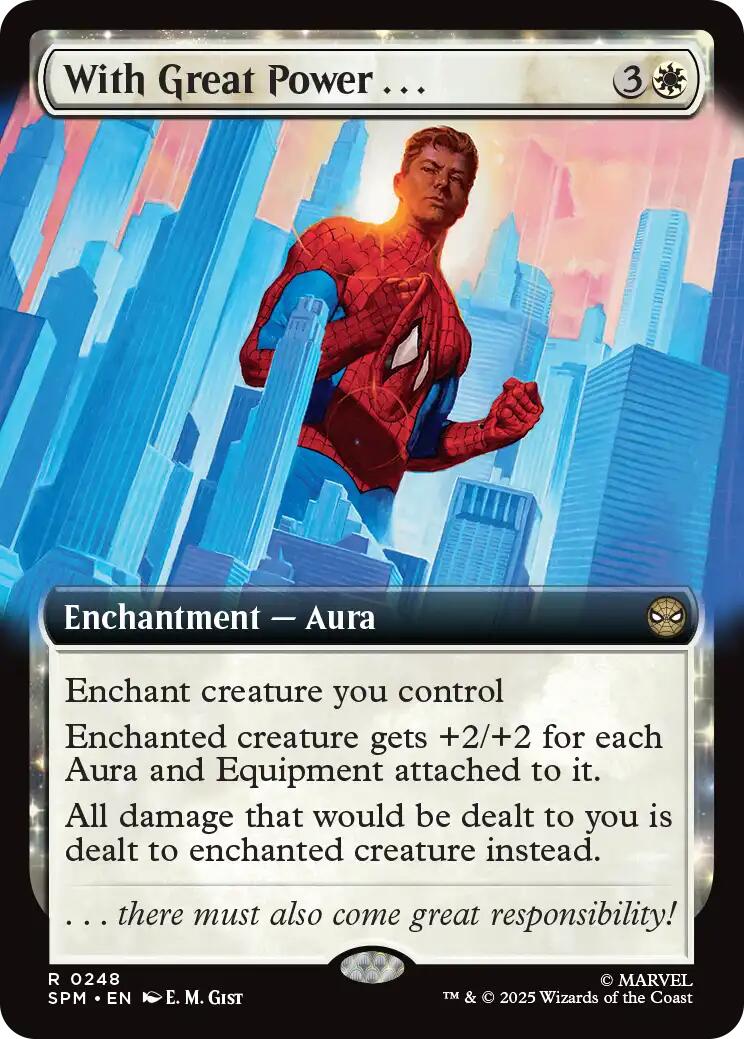 With Great Power... (Extended Art) [Marvel's Spider-Man] | Eastridge Sports Cards & Games