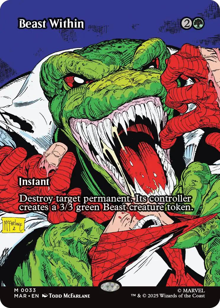 Beast Within (Borderless) [Marvel's Spider-Man: Eternal-Legal] | Eastridge Sports Cards & Games