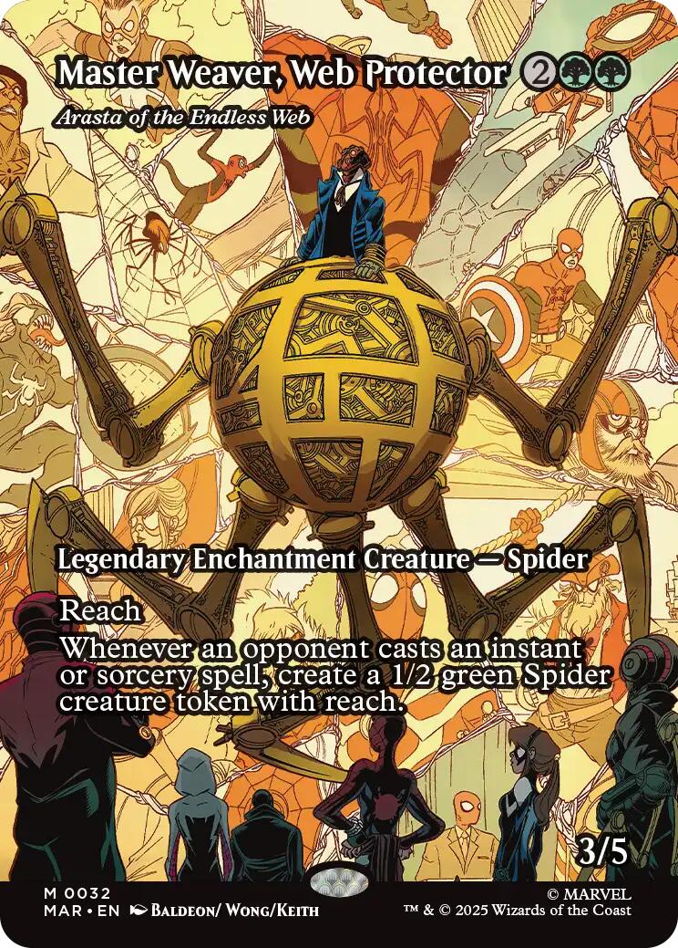 Master Weaver, Web Protector - Arasta of the Endless Web (Borderless) [Marvel's Spider-Man: Eternal-Legal] | Eastridge Sports Cards & Games