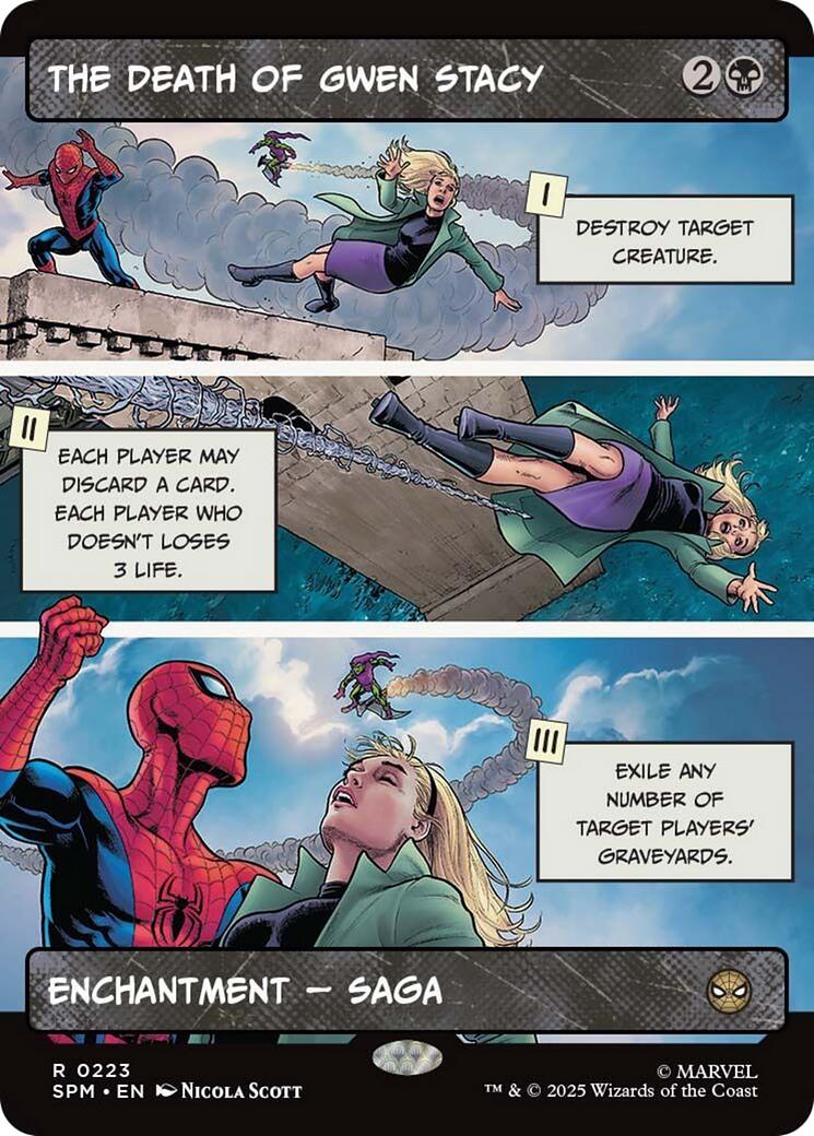 The Death of Gwen Stacy (Borderless) [Marvel's Spider-Man] | Eastridge Sports Cards & Games