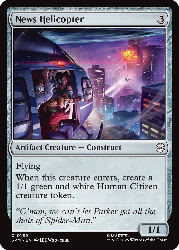 News Helicopter [Marvel's Spider-Man] | Eastridge Sports Cards & Games
