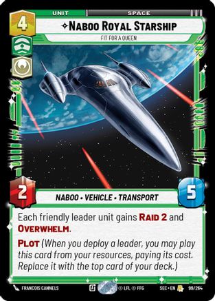 Naboo Royal Starship - Fit For A Queen (99/264) - Secrets of Power