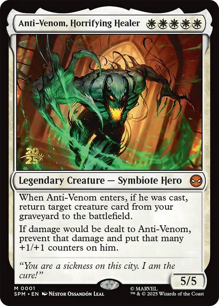 Anti-Venom, Horrifying Healer [Marvel's Spider-Man Prerelease Promos] | Eastridge Sports Cards & Games