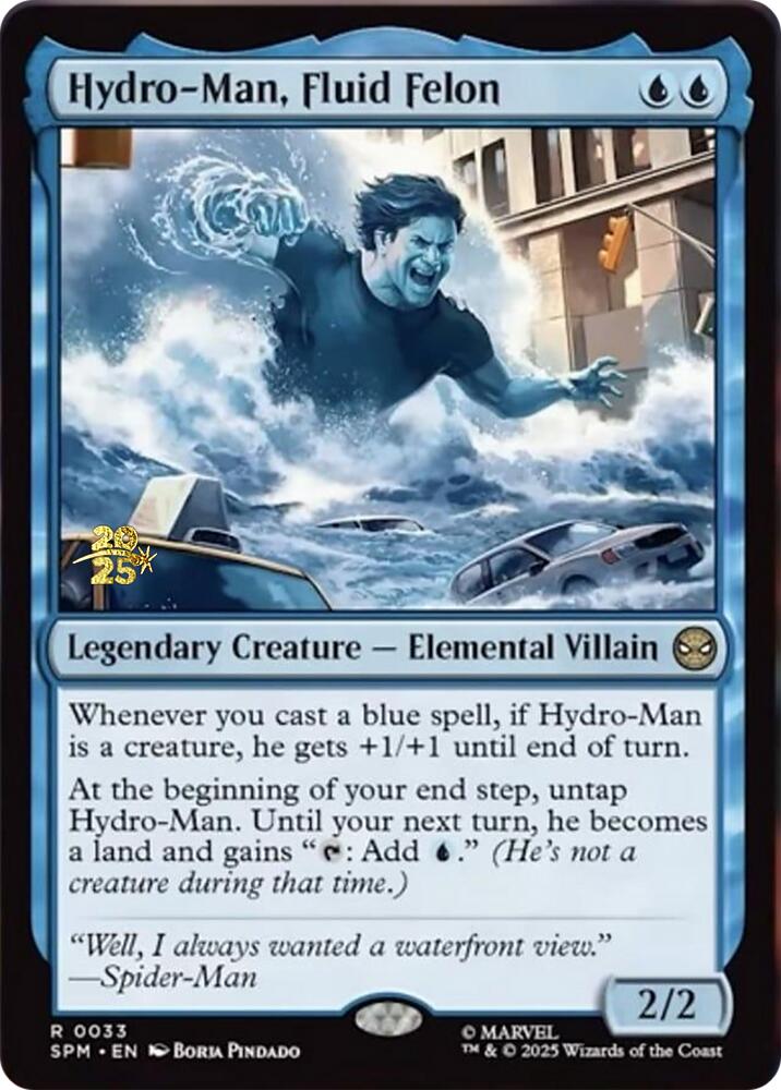 Hydro-Man, Fluid Felon [Marvel's Spider-Man Prerelease Promos] | Eastridge Sports Cards & Games