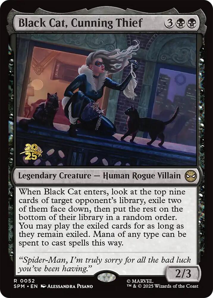 Black Cat, Cunning Thief [Marvel's Spider-Man Prerelease Promos] | Eastridge Sports Cards & Games