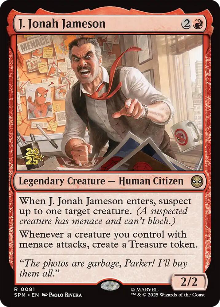J. Jonah Jameson [Marvel's Spider-Man Prerelease Promos] | Eastridge Sports Cards & Games