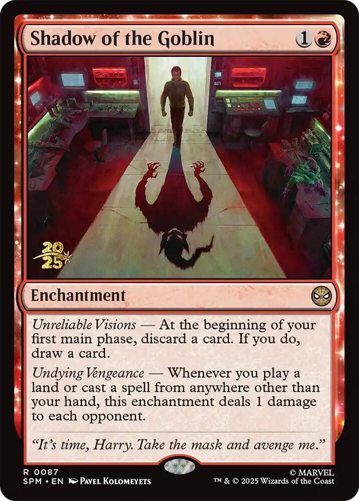 Shadow of the Goblin [Marvel's Spider-Man Prerelease Promos] | Eastridge Sports Cards & Games