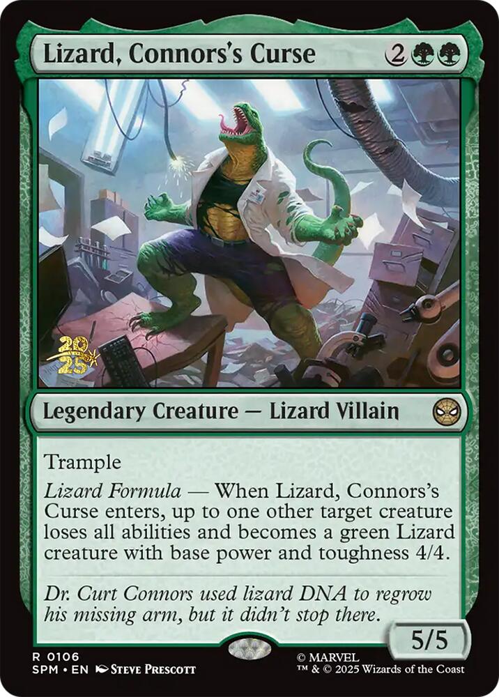 Lizard, Connors's Curse [Marvel's Spider-Man Prerelease Promos] | Eastridge Sports Cards & Games