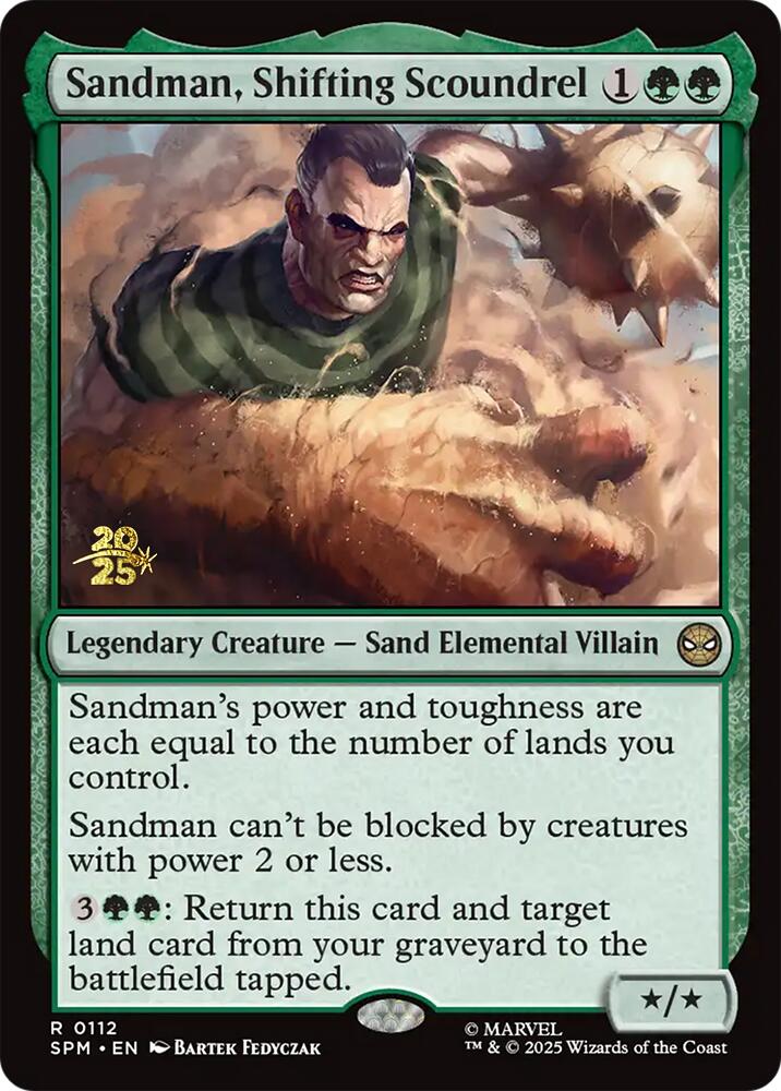 Sandman, Shifting Scoundrel [Marvel's Spider-Man Prerelease Promos] | Eastridge Sports Cards & Games