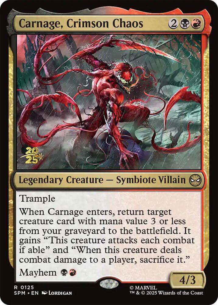 Carnage, Crimson Chaos [Marvel's Spider-Man Prerelease Promos] | Eastridge Sports Cards & Games