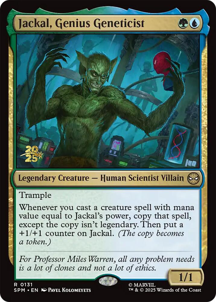 Jackal, Genius Geneticist [Marvel's Spider-Man Prerelease Promos] | Eastridge Sports Cards & Games