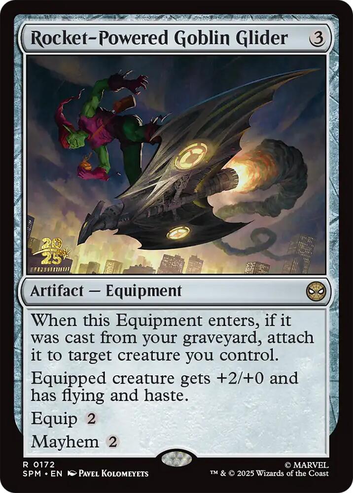 Rocket-Powered Goblin Glider [Marvel's Spider-Man Prerelease Promos] | Eastridge Sports Cards & Games