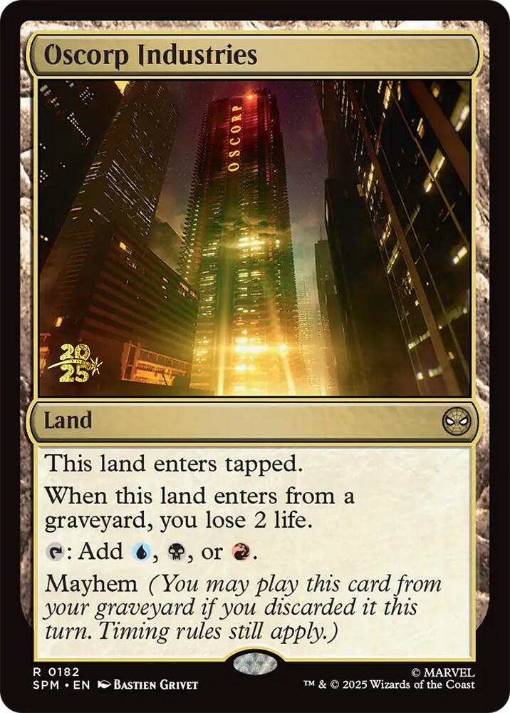 Oscorp Industries [Marvel's Spider-Man Prerelease Promos] | Eastridge Sports Cards & Games