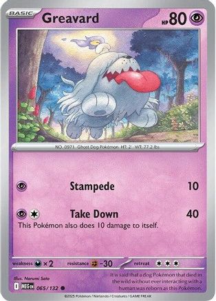 Greavard 065/132  ME01 Mega Evolution - Common