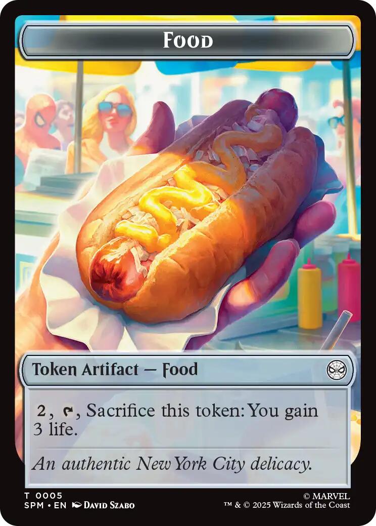 Food // Robot Double-Sided Token [Marvel's Spider-Man Tokens] | Eastridge Sports Cards & Games