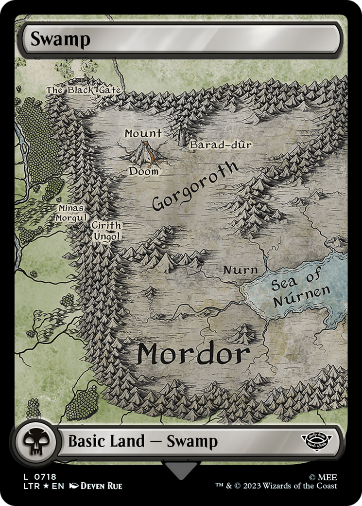 Swamp (0718) (Surge Foil) [The Lord of the Rings: Tales of Middle-Earth] | Eastridge Sports Cards & Games