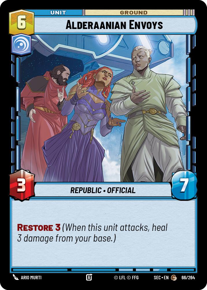 Alderaanian Envoys (66/264) (66/264) [Secrets of Power] | Eastridge Sports Cards & Games