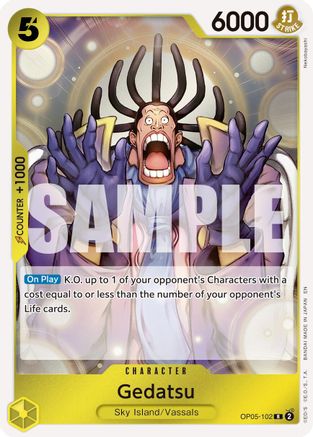 Gedatsu (Reprint) (OP05-102) - Premium Booster -The Best- Vol. 2 Foil