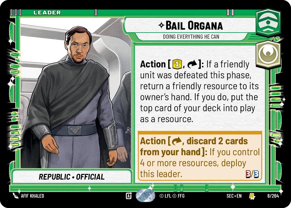 Bail Organa (8/264) - Doing Everything He Can (8/264) [Secrets of Power] | Eastridge Sports Cards & Games
