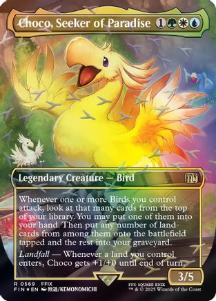 Choco, Seeker of Paradise (Borderless) (Chocobo Track Foil) [FINAL FANTASY]