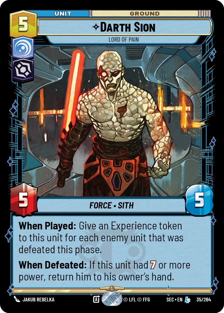 Darth Sion (35/264) - Lord of Pain (35/264) [Secrets of Power] | Eastridge Sports Cards & Games