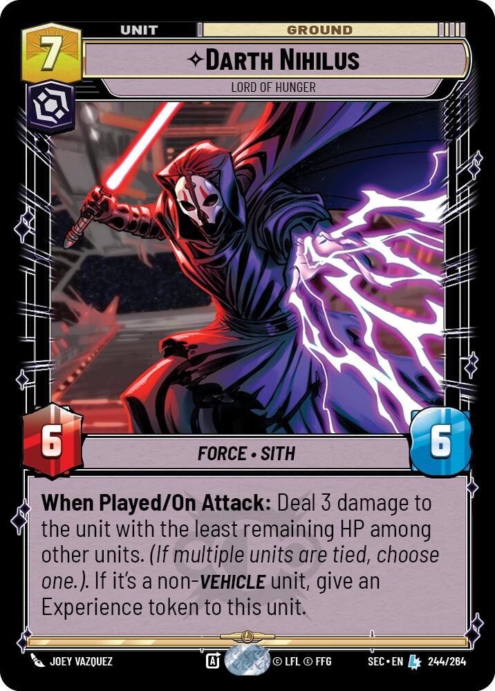 Darth Nihilus (244/264) - Lord of Hunger (244/264) [Secrets of Power] | Eastridge Sports Cards & Games