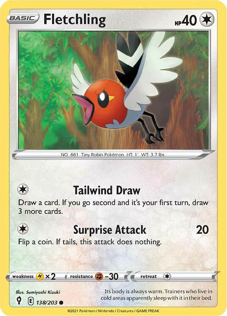 Fletchling (138/203) [Sword & Shield: Evolving Skies] | Eastridge Sports Cards & Games