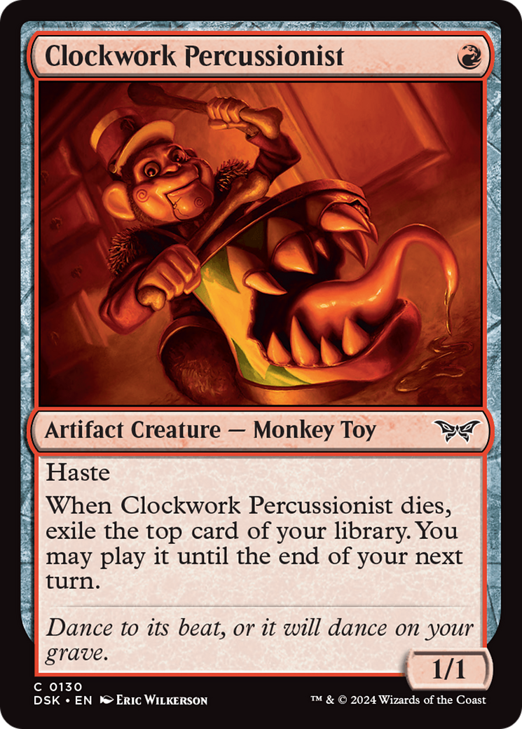 Clockwork Percussionist (0130) [Duskmourn: House of Horror] | Eastridge Sports Cards & Games