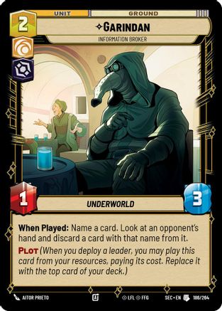 Garindan - Information Broker (186/264) - Secrets of Power
