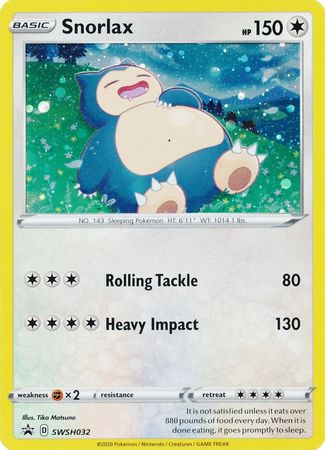 Snorlax (SWSH032) [Sword & Shield: Black Star Promos] | Eastridge Sports Cards & Games