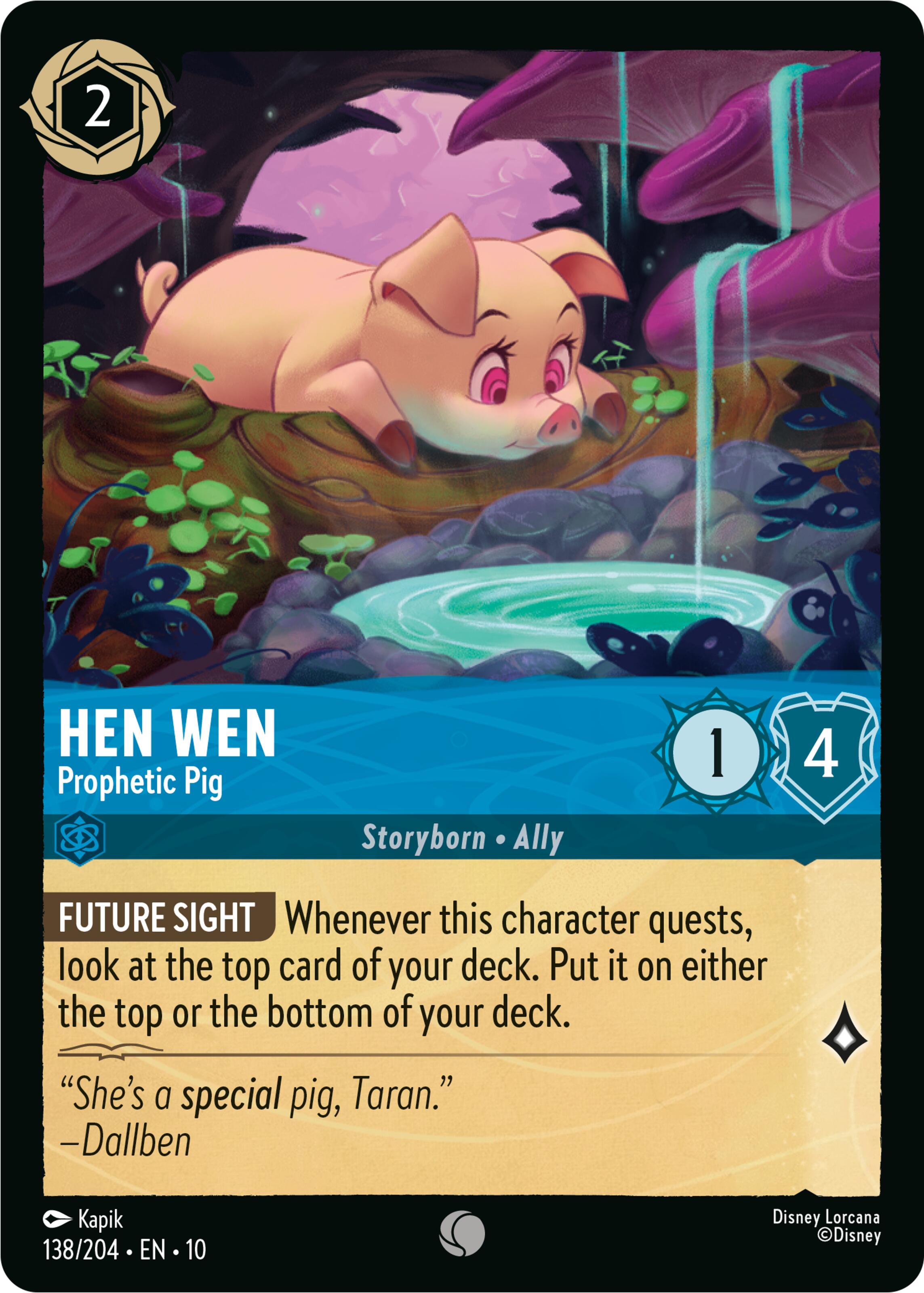 Hen Wen - Prophetic Pig (138/204) [Whispers in the Well] | Eastridge Sports Cards & Games