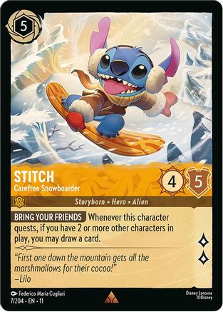 Stitch - Carefree Snowboarder (7/204) [Winterspell]