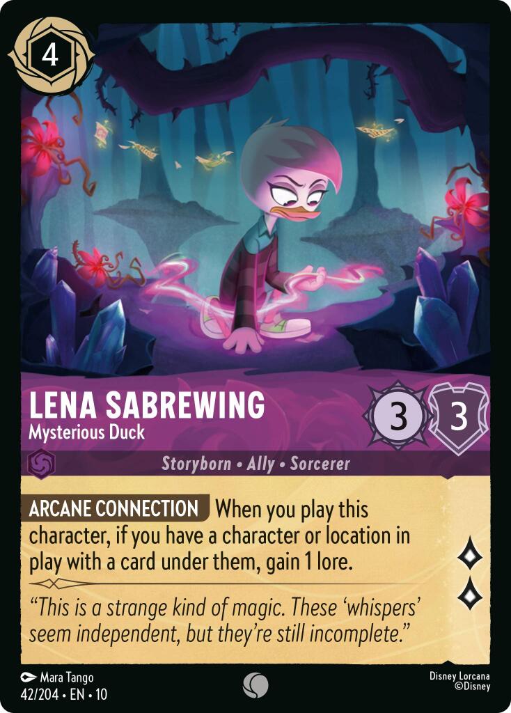 Lena Sabrewing - Mysterious Duck (42/204) [Whispers in the Well] | Eastridge Sports Cards & Games