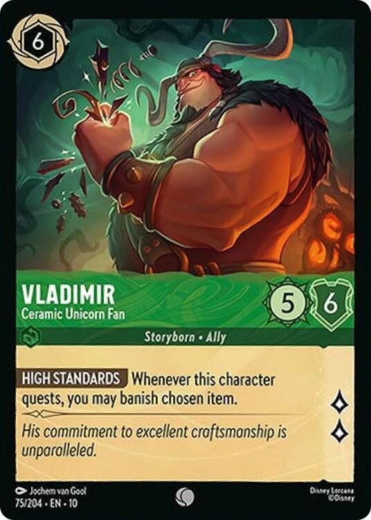 Vladimir - Ceramic Unicorn Fan (75/204) [Whispers in the Well] | Eastridge Sports Cards & Games