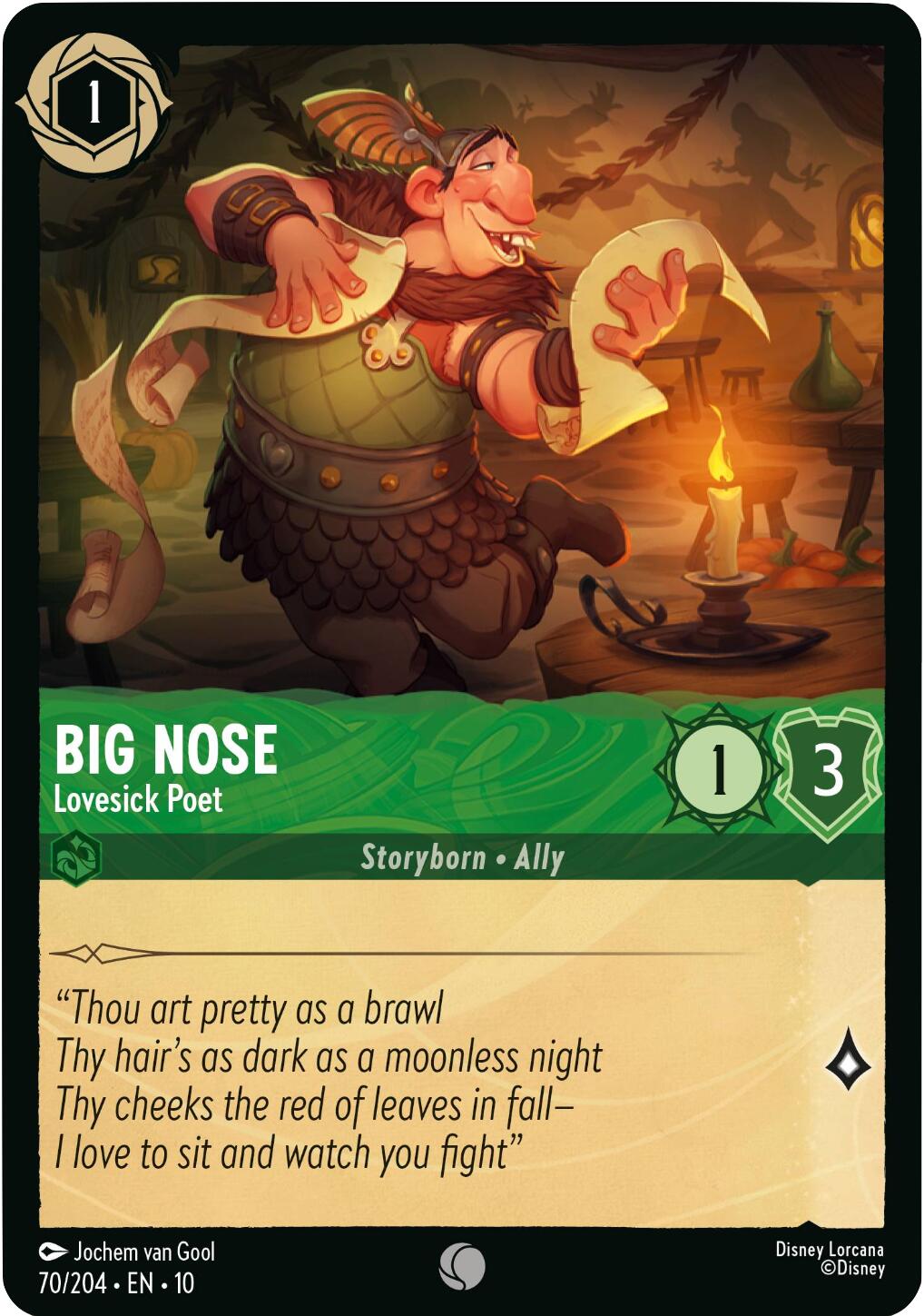 Big Nose - Lovesick Poet (70/204) [Whispers in the Well] | Eastridge Sports Cards & Games