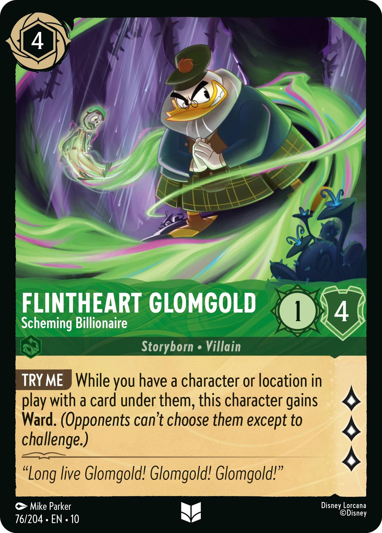 Flintheart Glomgold - Scheming Billionaire (76/204) [Whispers in the Well] | Eastridge Sports Cards & Games