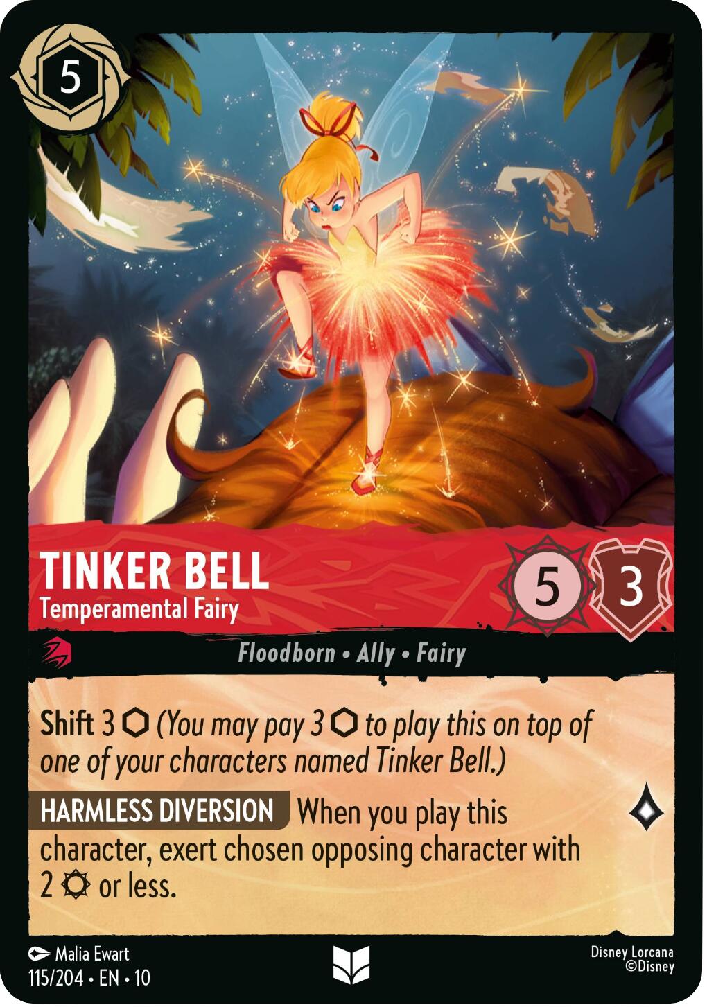 Tinker Bell - Temperamental Fairy (115/204) [Whispers in the Well] | Eastridge Sports Cards & Games