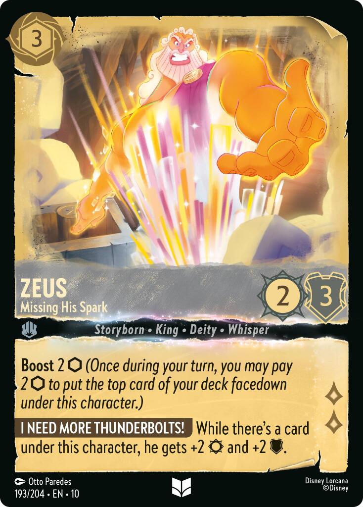 Zeus - Missing His Spark (193/204) [Whispers in the Well] | Eastridge Sports Cards & Games