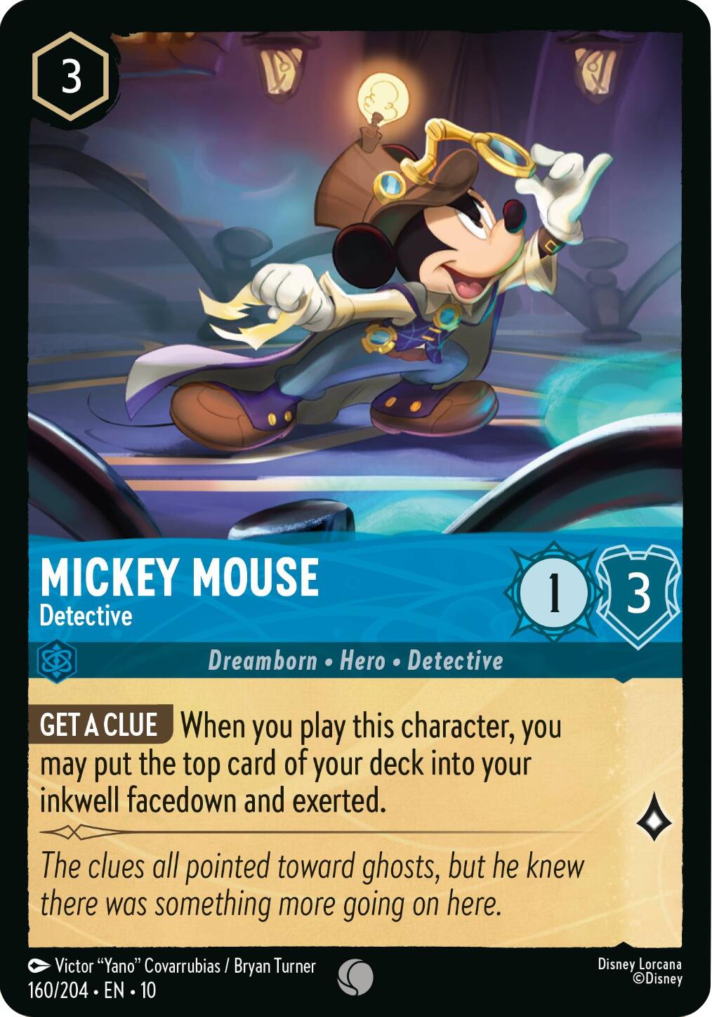 Mickey Mouse - Detective (160/204) [Whispers in the Well] | Eastridge Sports Cards & Games