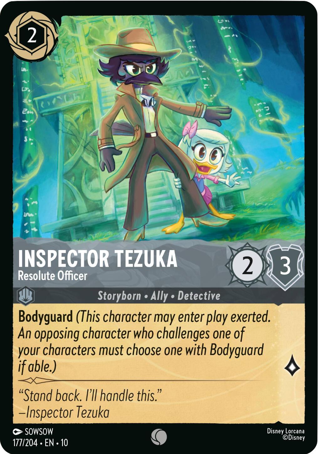 Inspector Tezuka - Resolute Officer (177/204) [Whispers in the Well] | Eastridge Sports Cards & Games